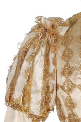 Lot 29 - A rare ivory satin doublet worn by a Gentleman...