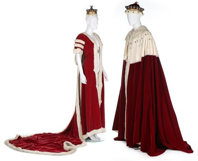 Lot 32 - Coronation robes for a Viscount and...