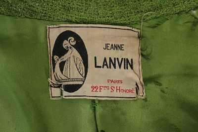 Lot 99 - A Jeanne Lanvin couture day coat, Summer 1934,...