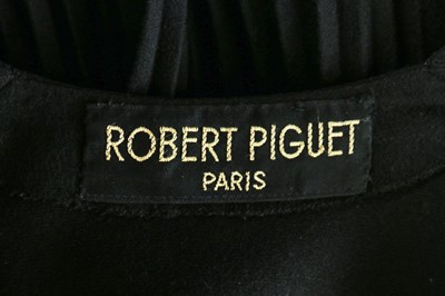 Lot 105 - A rare Robert Piguet black wool cape, late...