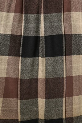 Lot 112 - A good Claire McCardell tartan wool day dress,...