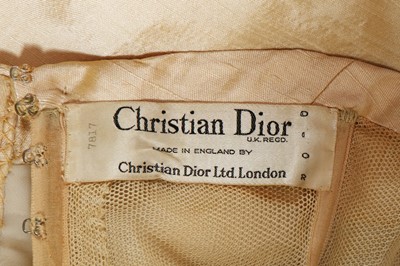 Lot 127 - A Christian Dior London slubbed golden-yellow...