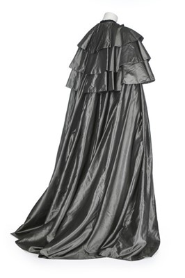 Lot 121 - A Christian Dior grey taffeta evening cape,...
