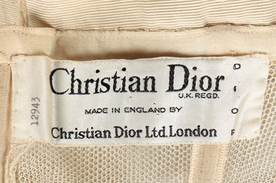 Lot 119 - A Christian Dior London ivory faille ball gown,...