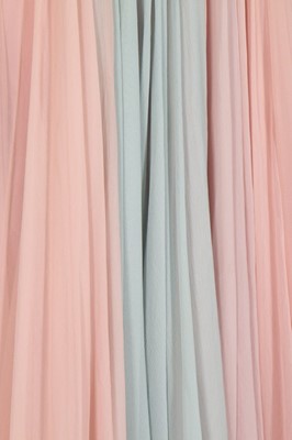 Lot 126 - A Germaine Lecomte couture pink and blue...