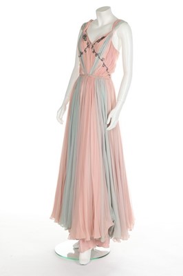 Lot 126 - A Germaine Lecomte couture pink and blue...