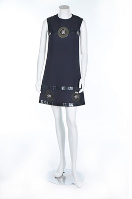 Lot 31 - A futuristic Cardin-style mini dress, circa...