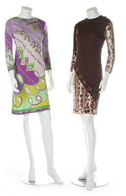 Lot 167 - Three Pucci silk jersey printed dresses, late...