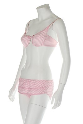 Lot 243 - A rare Reard candy striped cotton bikini,...