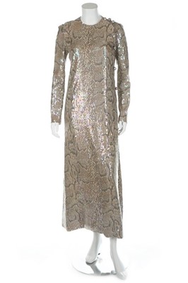 Lot 46 - A Christian Dior London couture snake-print...