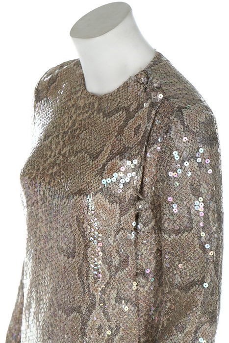 Lot 46 - A Christian Dior London couture snake-print