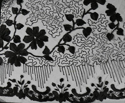 Lot 453 - A general group of lace, 1850-1900, including...