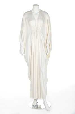 Lot 94 - A Yuki for Rembrandt cream jersey kaftan-style...