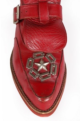 Lot 174 - A pair of Westwood/McLaren 'Seditionaries' red...
