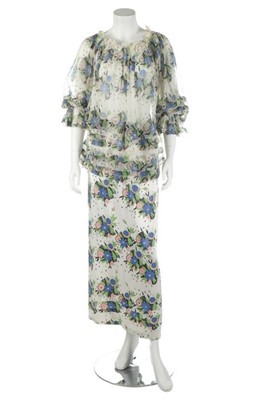 Lot 191 - An Ossie Clark/Celia Birtwell printed chiffon...