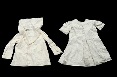 Lot 455 - A group of white cotton infant dresses, mainly...