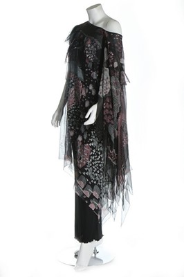 Lot 279 - A Zandra Rhodes 'Ayers Rock' printed chiffon...