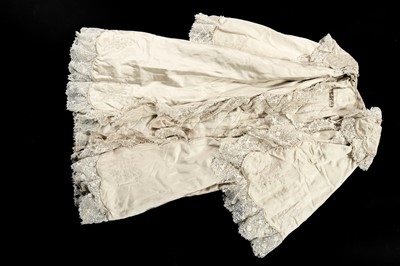 Lot 458 - Christening robes, cape and assorted caps,...