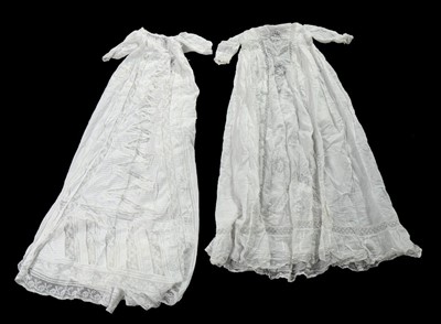 Lot 458 - Christening robes, cape and assorted caps,...