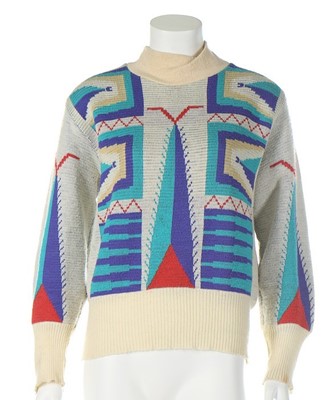 Lot 180 - A Westwood/McLaren Navajo patterned knitted...