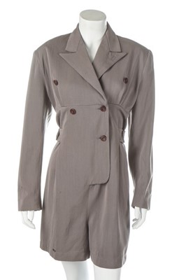 Lot 187 - A John Galliano dove-grey gabardine...