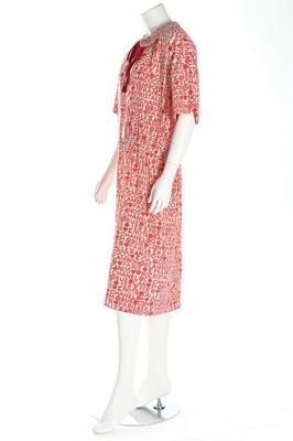 Lot 303 - A Chanel Boutique printed crepe de chine dress,...