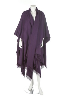 Lot 350 - An Issey Miyake purple wool ensemble, early...