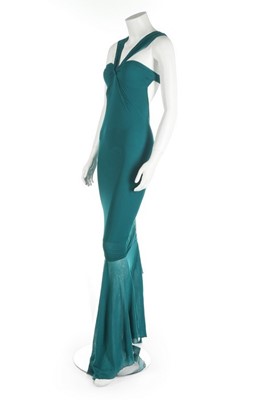 Lot 356 - A Giorgio di Saint Angelo stretch jersey teal...