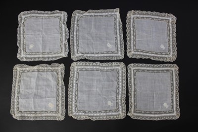 Lot 466 - A group of handkerchiefs belonging to Hannah...