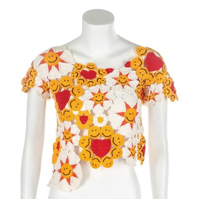 Lot 107 - Two Moschino Cheap and Chic crochet tops,...