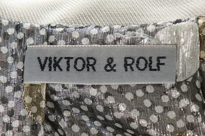 Lot 134 - An unusual Viktor & Rolf metallic weave suit,...