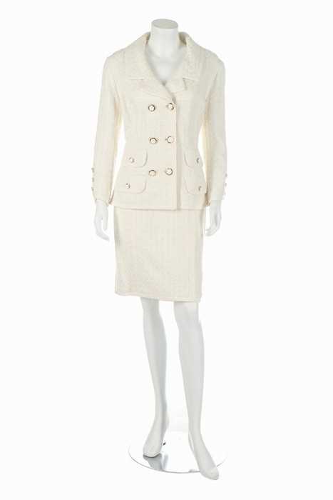 Chanel Tweed Shift Dress in White  UFO No More