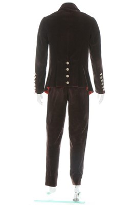 Lot 218 - A Jean Paul Gaultier brown elephant-cord suit,...