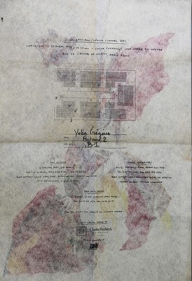 Lot 270 - A rare John Galliano printed felt invitation,...