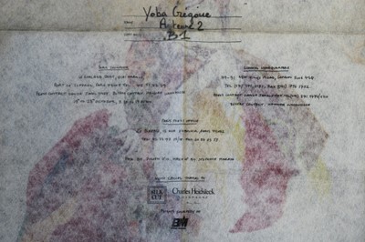 Lot 270 - A rare John Galliano printed felt invitation,...