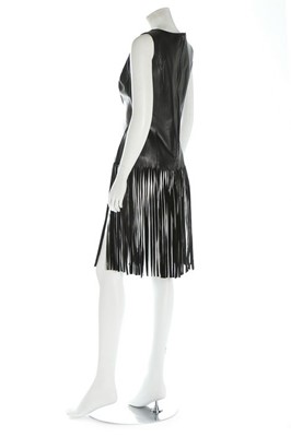 Lot 310 - A Jean Paul Gaultier black leather 'car-wash'...