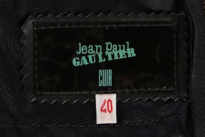 Lot 310 - A Jean Paul Gaultier black leather 'car-wash'...
