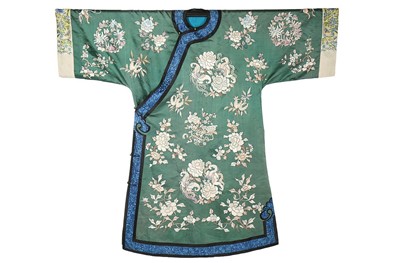 Lot 420 - An embroidered lady's informal robe, chang-fu,...