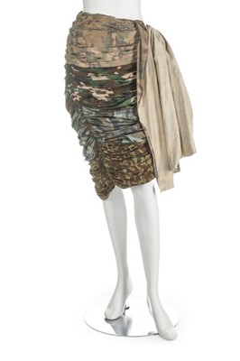 Lot 328 - A Comme des Garçons camouflage print skirt,...