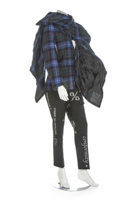 Lot 326 - A Comme des Garcons massive tartan jacket,...