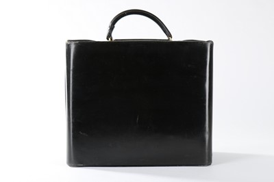 Lot 149 - An unusual Hermès black leather vanity/wash...