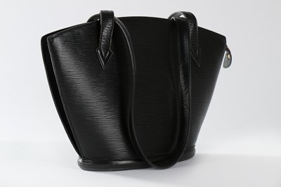 Lot 203 - A Louis Vuitton black epi leather bucket...