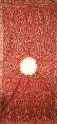 Lot 412 - A Kashmir woven 'Moon' shawl, circa 1860, the...