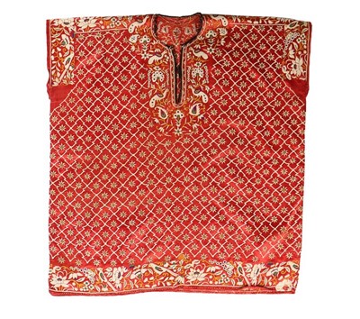 Lot 409 - Two embroidered satin Parsi girl's/child's...