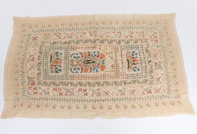 Lot 403 - A composite Qibleh cloth, Ottoman, assembled...