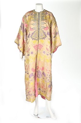 Lot 402 - A brocaded and embroidered robe, Moroccan,...