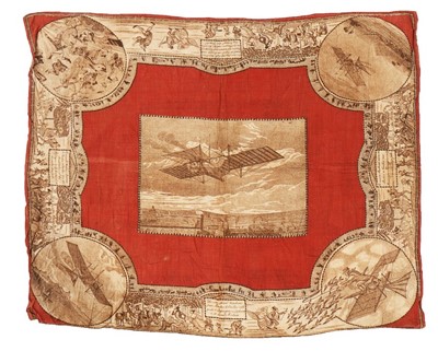 Lot 208 - A cotton handkerchief printed with probably...