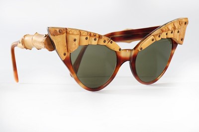 Lot 364 - A pair of Oliver Goldsmith 'Peru' cat-eye...