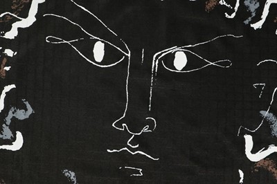Lot 209 - An Ascher art square - Jean Cocteau 'Visage',...