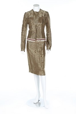 Lot 22 - A Christian Dior boutique gold 50s inspired...